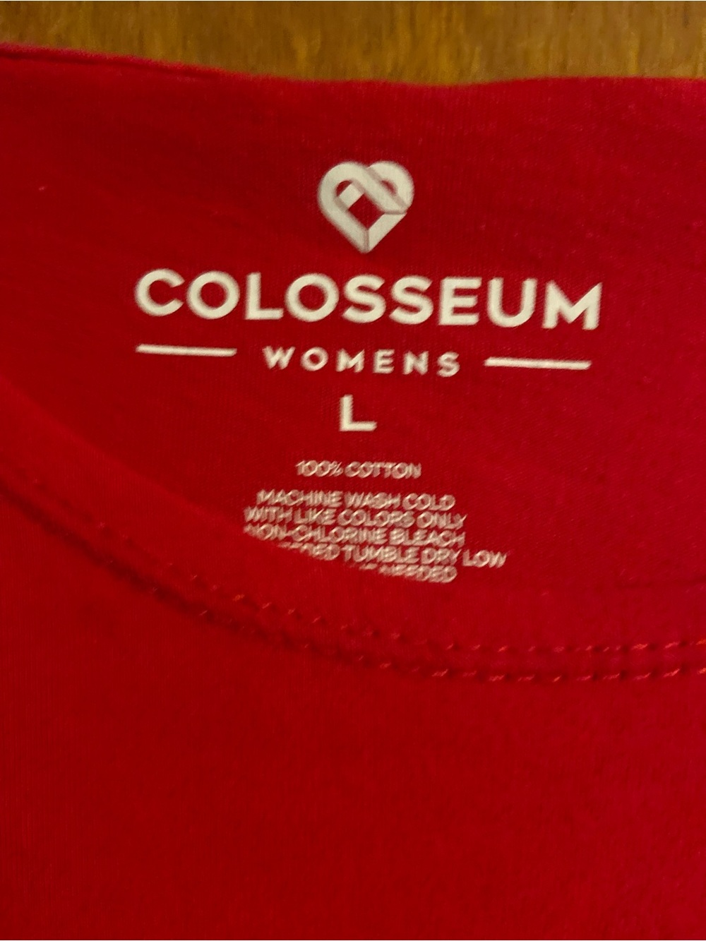 Colosseum Women's Red Crewneck Tee - Picture 3 of 3